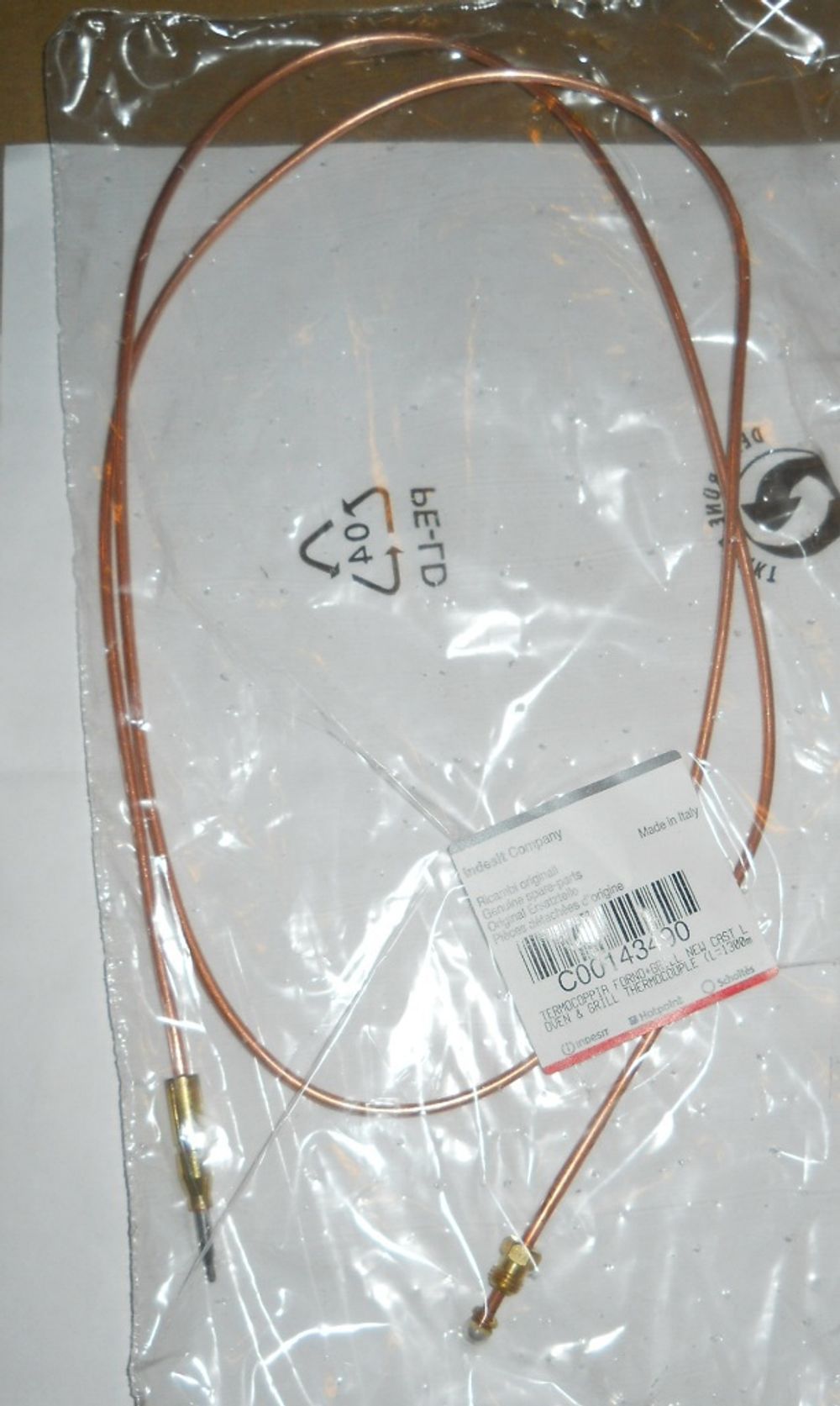 Термопара для плиты Indesit (Индезит)/Ariston (Аристон) L1300 - 143490, 035091