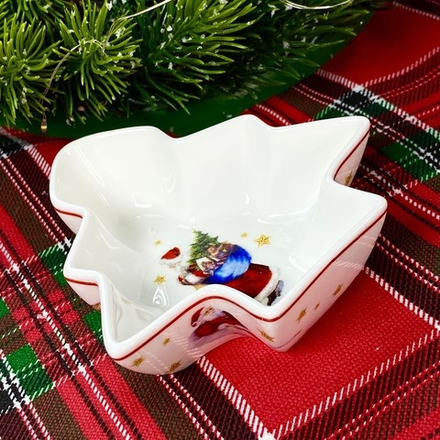 Lenardi 305-194 Глубокое блюдо 11см НОВЫЙ ГОД в под.уп.(х48)Фарфор