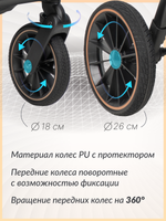 Коляска модульная 3в1 Molly Trio Light Grey/Светло-серый MT-3