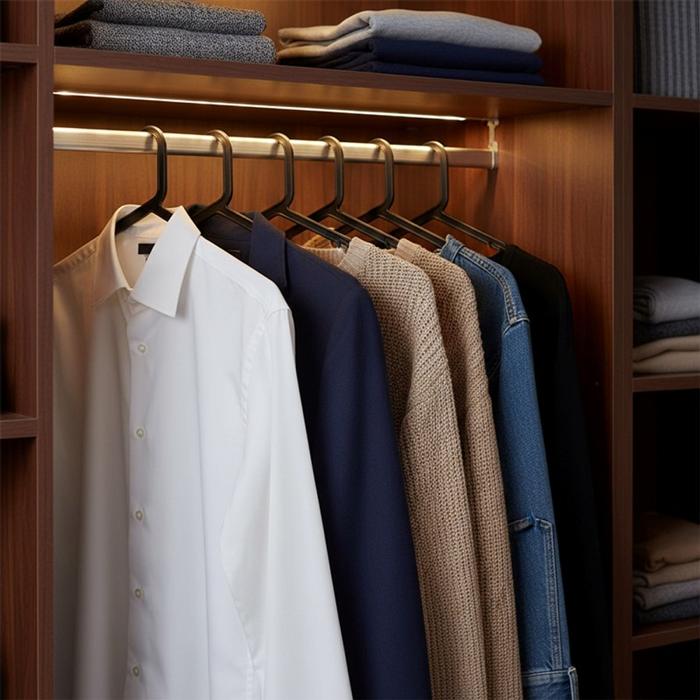 Набор вешалок (плечики) Docksta 8 шт, черный, полипропилен