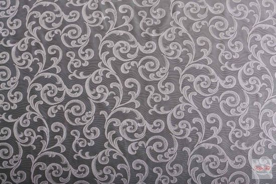 Тюль-Арка Вензель, гипюр жаккардовый (белый)