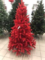 Искусственная красная елка «Огненная» (пвх) 120 см / 1.2 м