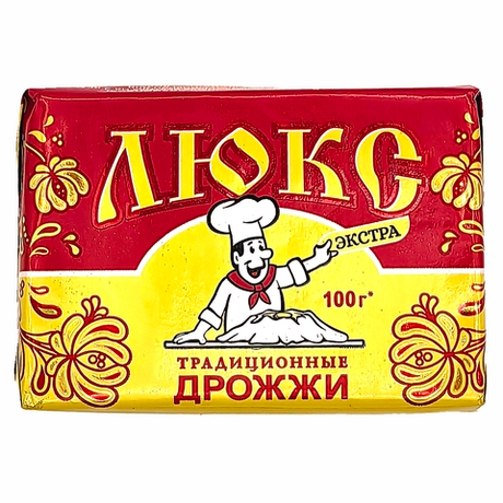 Дрожжи хлебопекарные прессованные ЛЮКС ЭКСТРА Традиционные (Обе) 100г