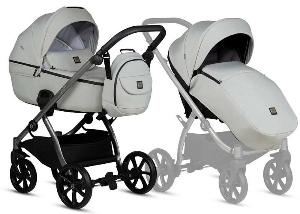 Детская коляска Tutis Uno 5 Plus Essential collection 3 в 1 с автокреслом Elo Lux EduSky Black 1402142 Risso