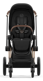Коляска Cybex Priam IV Rosegold complete Cloud T Sepia Black Plus Base T 3 в 1 Sepia Black
