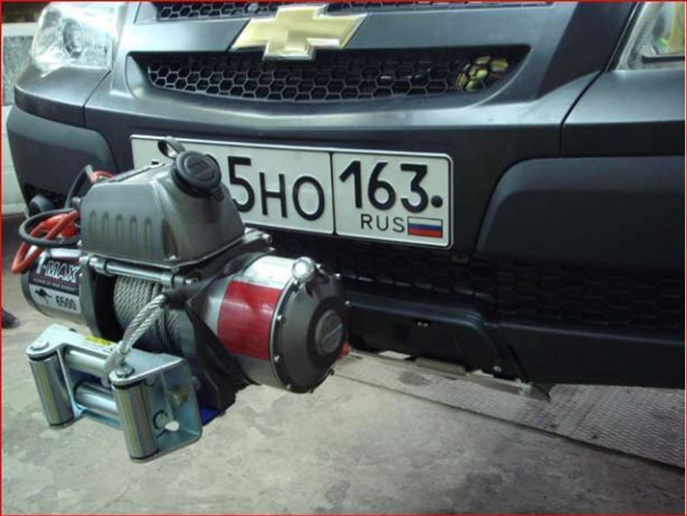 Площадка для установки съёмной лебедки Нива 4х4/Шевроле/Тревел