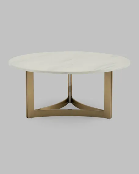 Журнальный столик Кассия 90*90 см светлая керамика