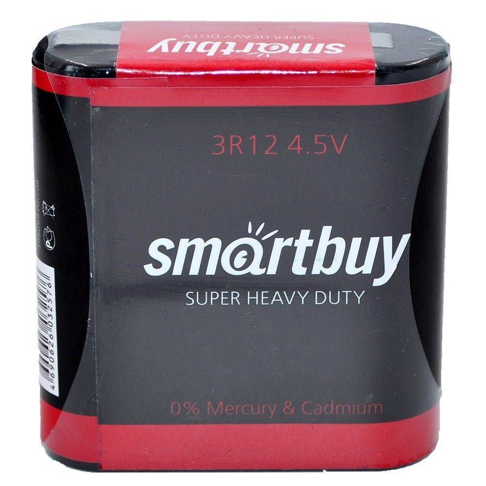 Батарейка Квадратная 3R12 Smartbuy Zinc (1шт)