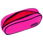 Пенал-косметичка BRAUBERG овальный, полиэстер, "Pink", 22х9х5 см, 229270