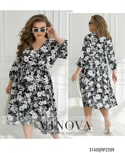 Платье 2509-черный Minova