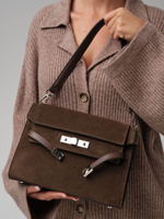 Замшевая сумка Rachel DBR 31361 кофе