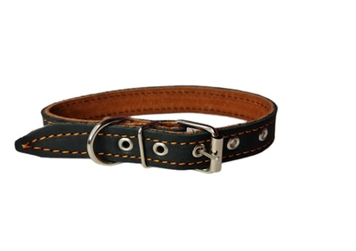 Ошейник SoGood для средних собак кожаный с двух сторон 38х2см.со стразами