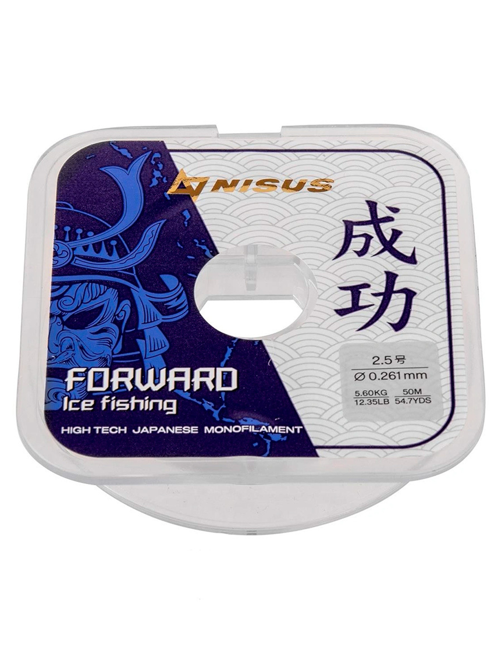 Леска для рыбалки Nisus FORWARD ICE FISHING Nylon Transparent 0,074mm/50m (N-FIF-0.074-50)