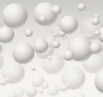 Кухонная панель ПВХ, Белые сферы