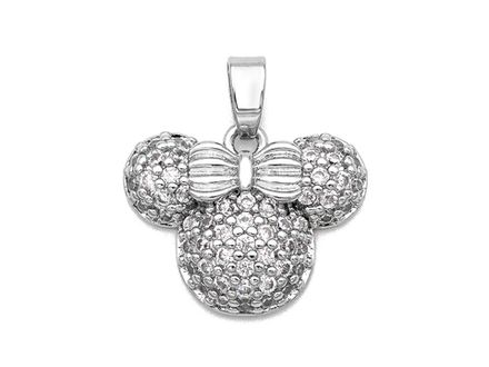 Подвеска "Минни Маус" 14,5мм, со стразами