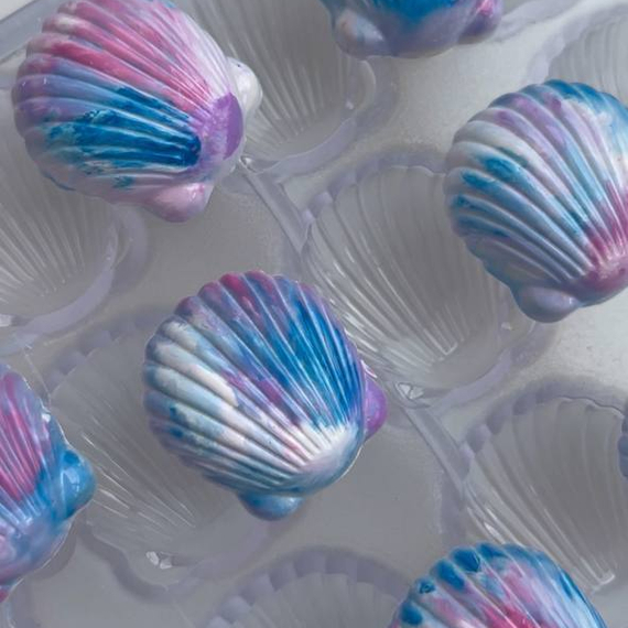 751 | Форма для шоколадных конфет &quot;Ракушка&quot; (275*135 мм)