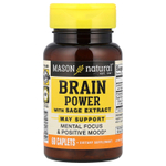 Mason Natural, Сила мозга с экстрактом шалфея, 60 капсул