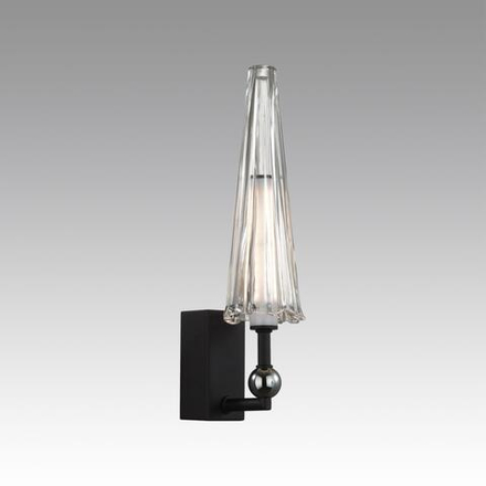 5429/5WL MODERN ODL_EX24 137 черный матов./прозрачный/металл/стекло/акрил Бра LED 5W 3000K 350Лм FUNGO