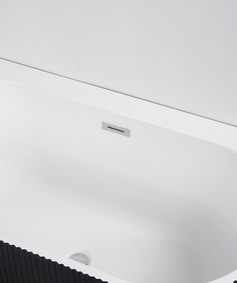 Ванна акриловая Azario LAGO BLANCO BLACK 170х75 пристенная (AZ-6724-1CLB 17075)