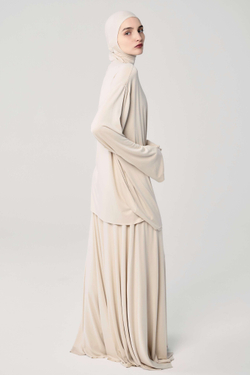 Лонгслив база бежевый