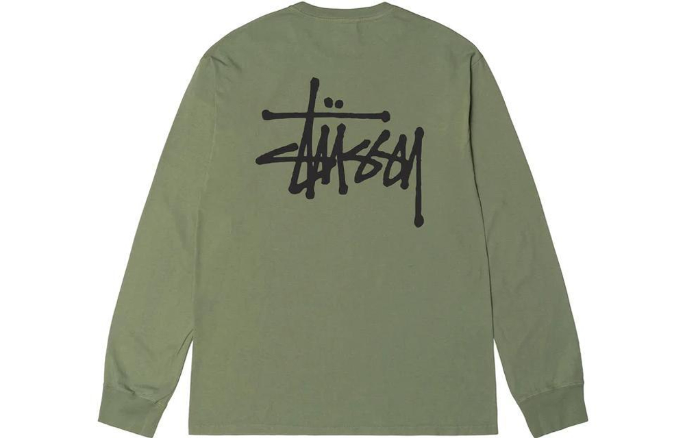 Толстовки Stussy Basic Stussy Pigment Dyed Ls Tee Logo T, 1994879