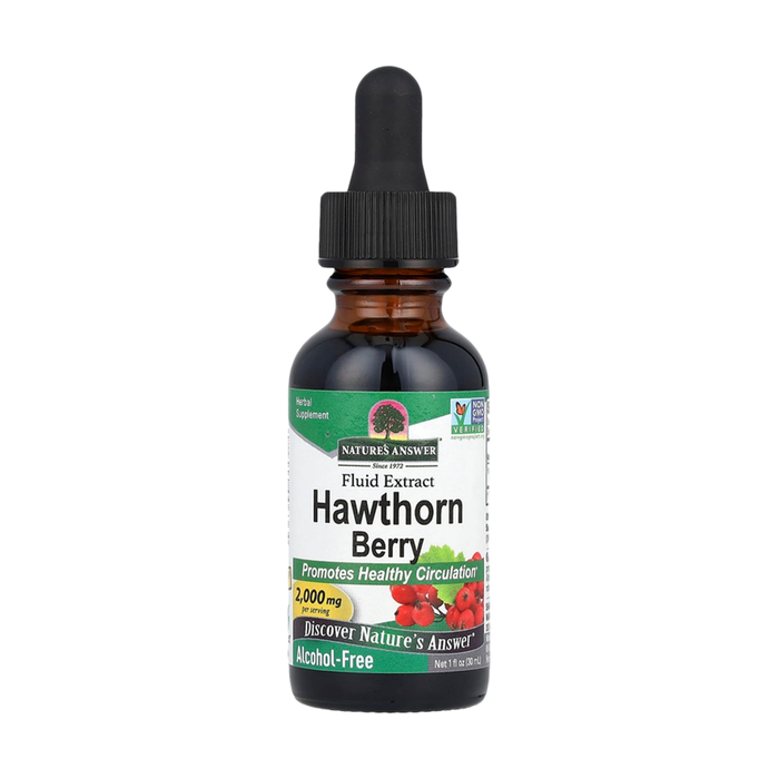 Экстракт ягод боярышника, Hawthorn Berries, Nature's Answer, 30 мл