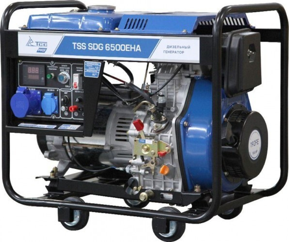Электростанция дизельная с воздушным охлаждением ТСС SDG 6500 EHA открытая 100048