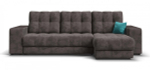 Угловой диван Босс ХЛ Велюр Алькантара серый