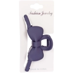 Заколка-краб для волос на блистере «Style Matte», бантик, микс 6 цветов, 11см