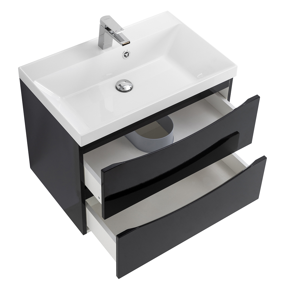 Тумба подвесная с раковиной BelBagno MARINO-600-2C-SO-NL-P