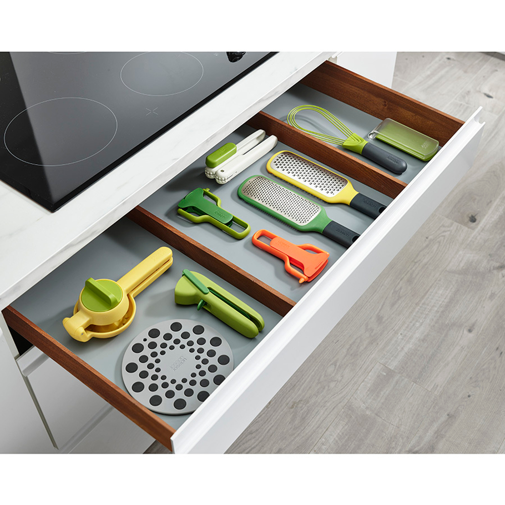 Овощечистка с горизонтальным гладким лезвием и емкостью для очисток peelstore, зеленая