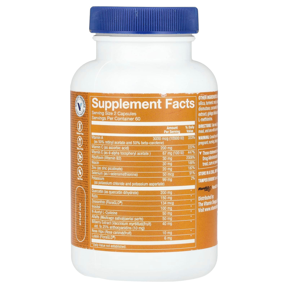 The Vitamin Shoppe, Opti-Vue с лютеином FloraGLO, 120 капсул
