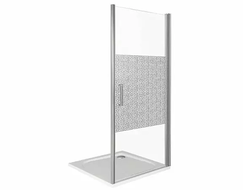 Душевая дверь в нишу Bas Fantasy DR 100*185 L/R зеркальный рисунок без поддона