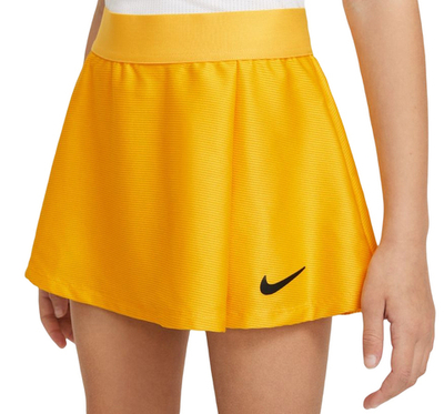Юбка для девочки теннисная Nike Court Dri-Fit Victory Flouncy Skirt G - university gold/black