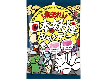 Леденцы Призраки Ёкай вкус персика и винограда Senjaku, 45 гр