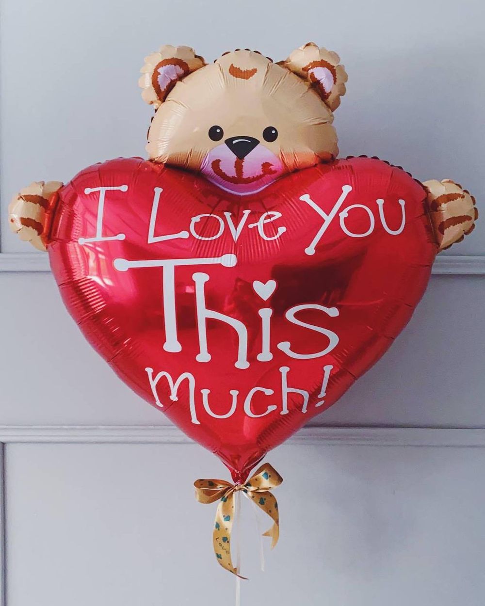 Медведь Шар фигура Сердце с мишкой (БГ-38)  Изображение2