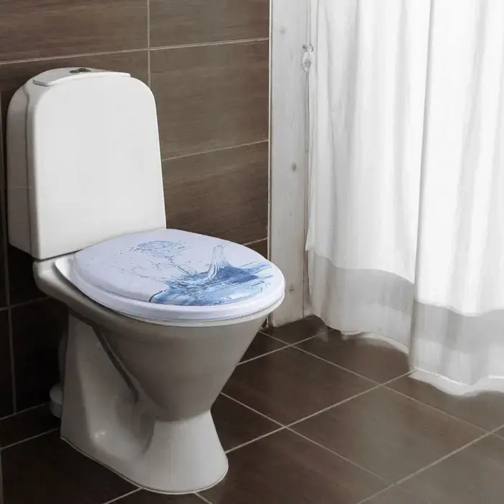 Сиденье для унитаза 36х42"Роза»