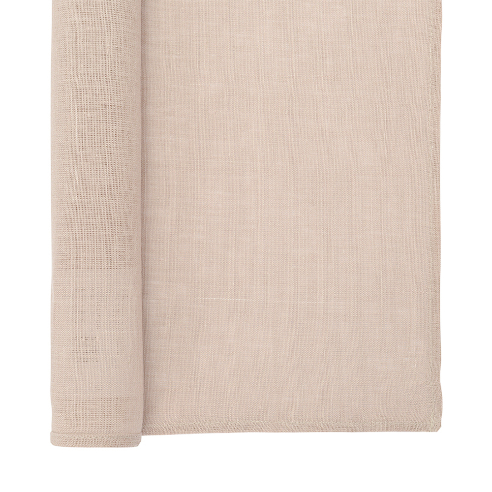 Салфетка сервировочная из стираного льна бежевого цвета из коллекции essential, 45х45 см