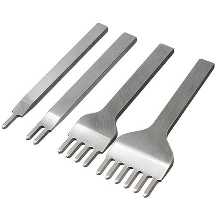 Пробойник строчный ромбовидный (шаг 6мм), набор 4 шт