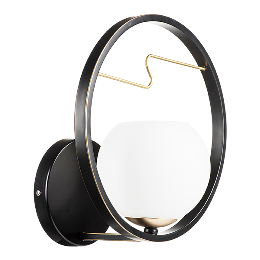 762617 Бра ENNA 1х40W E14 ЧЕРНЫЙ/ЗОЛОТО