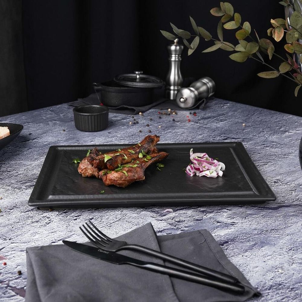 Блюдо прямоугольное 33*24 см h1,7 см для стейка   P.L. Proff Cuisine [1]