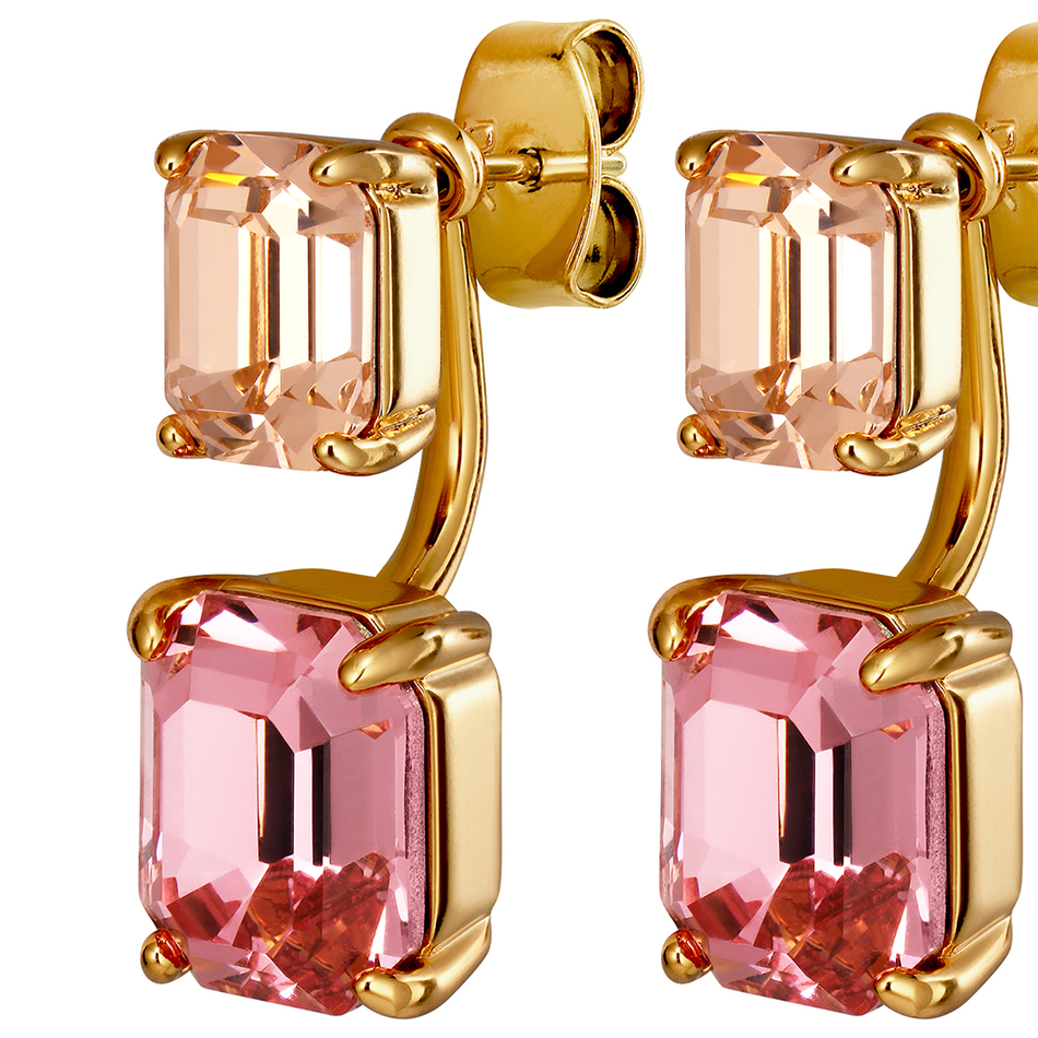 Серьги-трансформеры 2-in-1 Dyrberg Kern TETI SG LIGHT ROSE / PEACH 460006