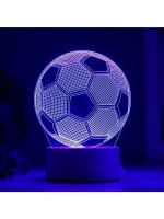 Светильник "Футбольный мяч" LED RGB от сети 9,5x12,5x16 см