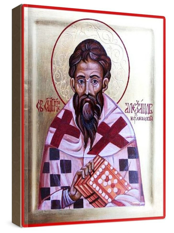 Александр Иерусалимский (рукописная икона)