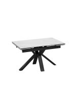Стол кухонный Черный муар мрамор 140(200)х85х76 см