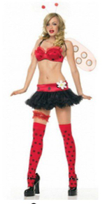 Яркий костюм божьей коровки Lady Bug (Размер: M-L) (Цвет: красный с черным)