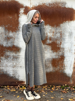 Платье Assasin / oversize/ металик