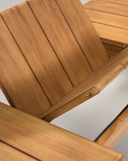 Раздвижной стол Turqueta из массива тикового дерева, 220 (294) x 100 см Испания 