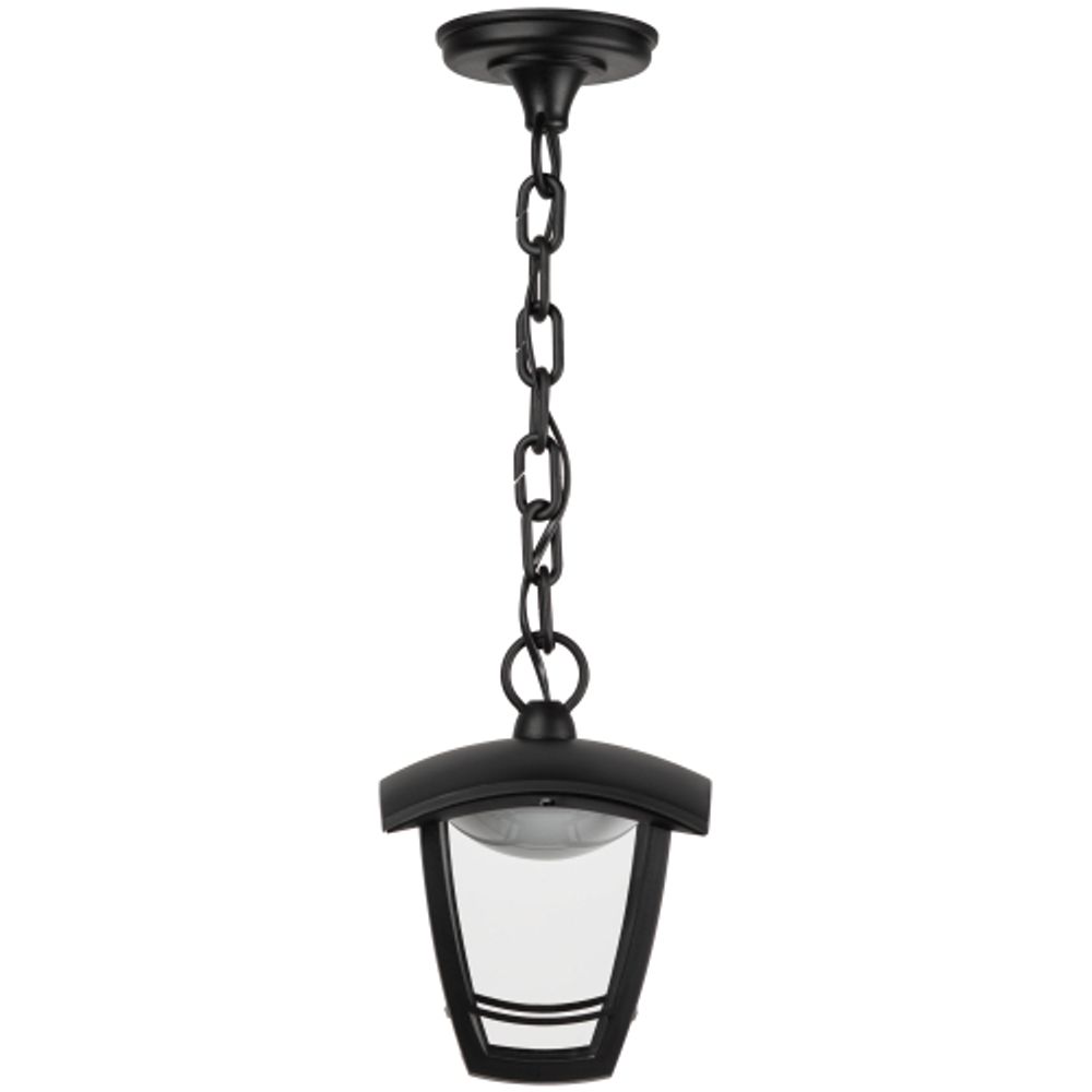 Садово-парковый светильник ЭРА ДСУ 07-8-001 Марсель черный 4 гранный подвесной IP44 светодиодный 8Вт 3000K