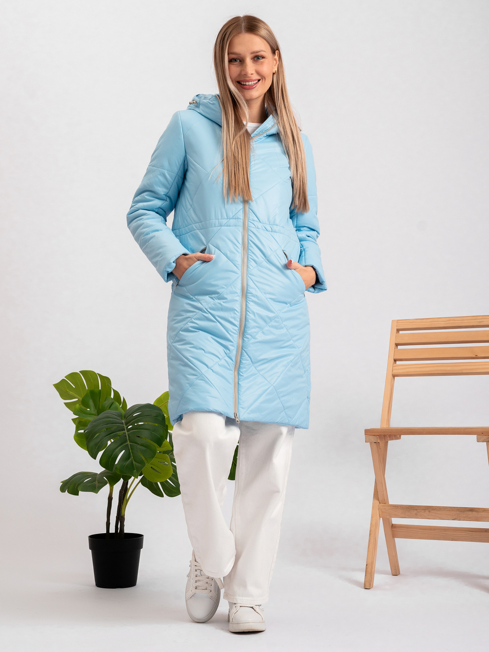 Полупальто "Моно" белый